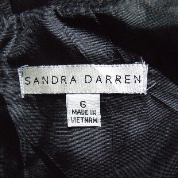 Sandra Darren dress houndstooth black and white size 6 lined cap sleeve new NWT - Picture 11 of 16